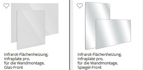 Infrarot-Flächenheizung