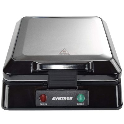 Syntrox Kontaktgrill XXL mit Keramikplatten Thermostat und Edelstahldekor