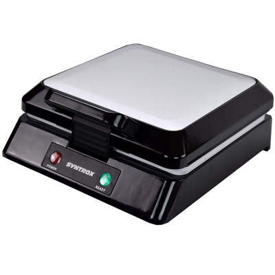 Syntrox Kontaktgrill XXL mit Keramikplatten Thermostat und Edelstahldekor