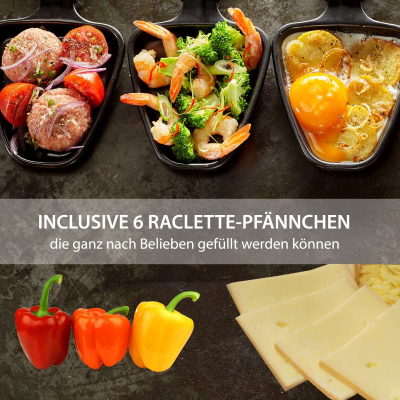 Syntrox Tatarenhut Grill Raclette für 6 Personen