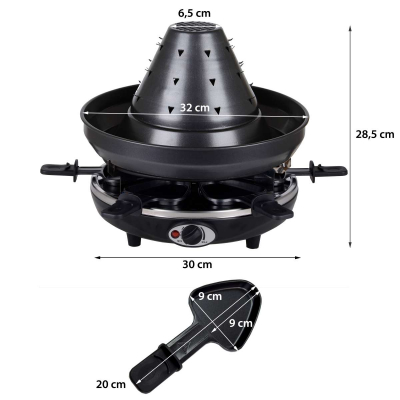 Syntrox Tatarenhut Grill Raclette für 6 Personen
