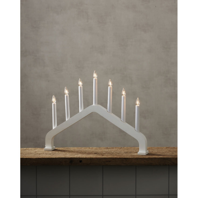 STAR TRADDING Weihnachtsleuchter HOUSE weiss