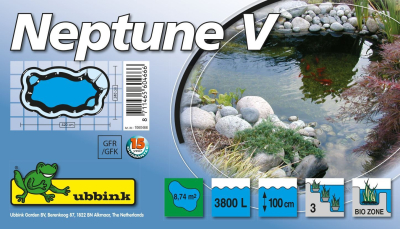 Ubbink Neptun V Fertigteich - GFK, Fassungsvermögen 3800 l