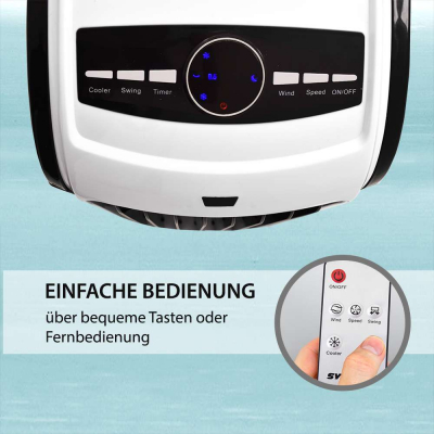 Syntrox 4 in 1 Luftkühler Luftbefeuchter Lufterfrischer Ventilator mit Fernbedienung