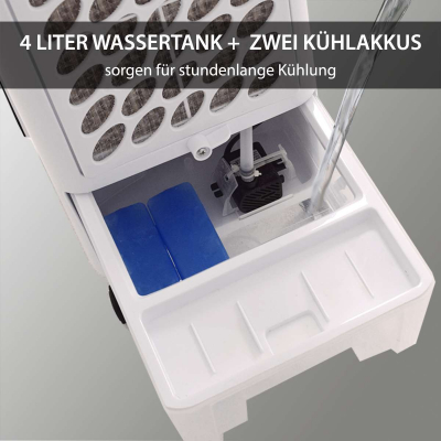 Syntrox 4 in 1 Luftkühler Luftbefeuchter Lufterfrischer Ventilator mit Fernbedienung