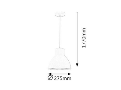 Rabalux Pendelleuchte Derek aus Metall anthrazit grau Ø27,5cm H:177cm