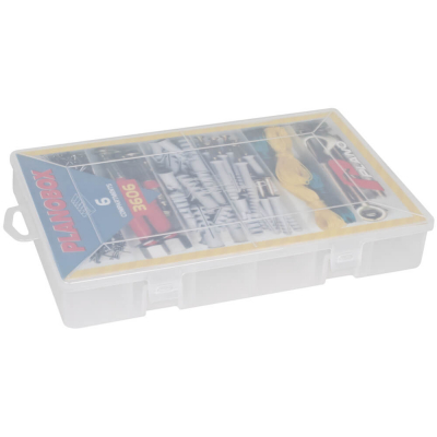 Plano Kleinteilebox mit Klappdeckel und Verschluss 6 feste Fächer