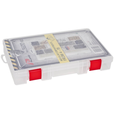 Plano Kleinteilebox, mit Klappdeckel und Verschluss 4 - 18 variable Fächer