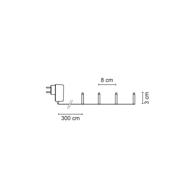 LED-Minilichterkette, 180 warmweiße LEDs, L 13,5 m, transparentes Kabel
