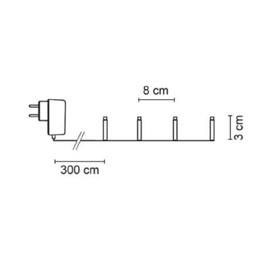 LED-Minilichterkette 180 warmweiße LEDs, L 13,5 m, grünes Kabel