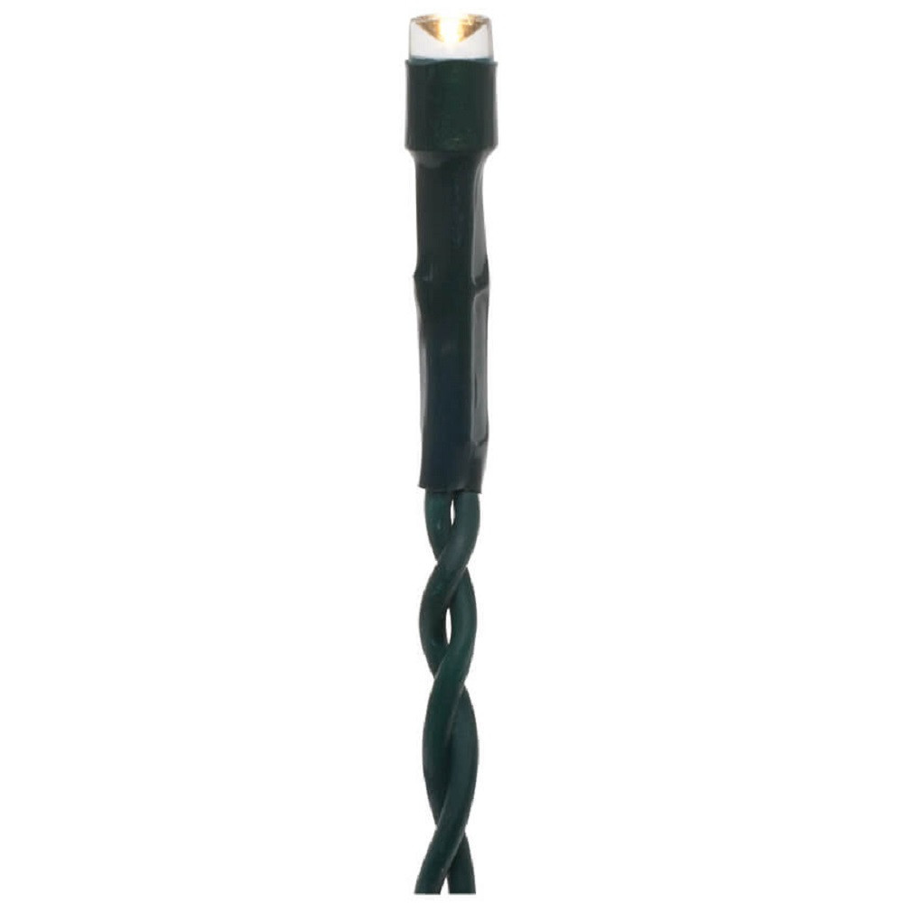 LED-Minilichtervorhang 180 warmweiße LEDs, grünes Kabel