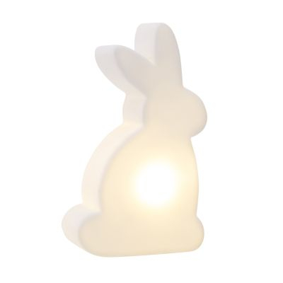 8seasons Shining Rabbit Micro - Leuchtender Hase, ca. 12 cm hoch, Batteriebetrieb