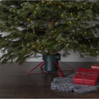 STAR Trading Christbaumständer Granig 5,5-14cm grün/rot