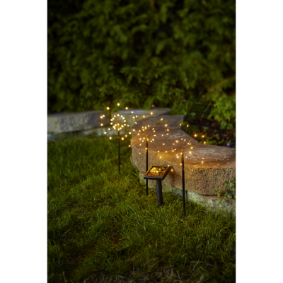 STAR Trading Solar-LED-Stäbe-Set Firework 3tlg. 90 BS warmweiß