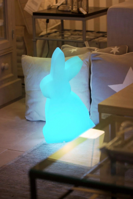 8 seasons - Motivleuchte Shining Rabbit 50cm weiß RGB