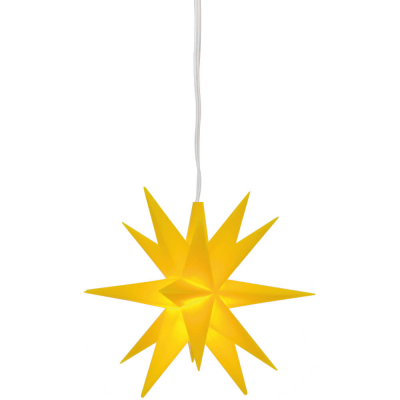 Sterntaler LED-Stern, 1 warmweiße LED, mit Batteriebox, Durchmesser 80 mm