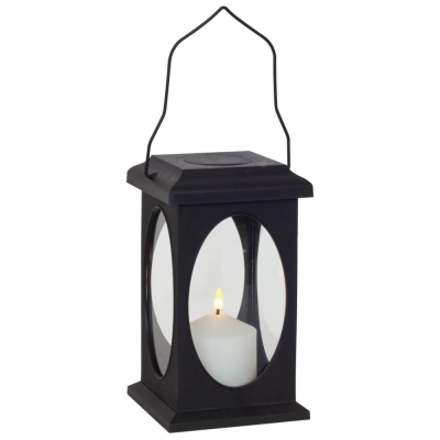 Star Trading Laterne H 23 cm schwarz außen