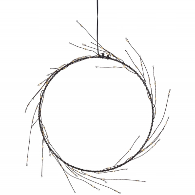 Star Trading LED-Türkranz STARNIKE, 95 warmweiße LEDs, batteriebetrieben