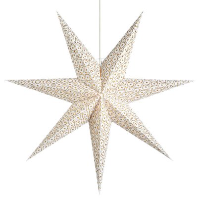 Mark Slöjd Weihnachtsstern Barque weiß-gold