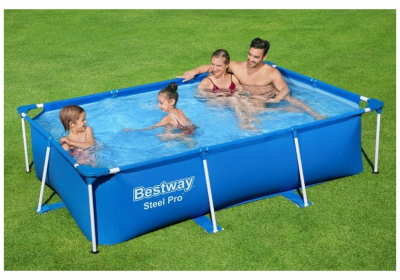 Bestway Steel Pro Frame Pool eckig ohne Pumpe 259 x 170 x 61 cm