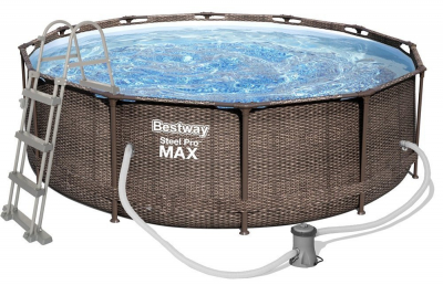 Bestway Steel Pro MAX Frame Pool Komplett-Set 366 x 100 cm