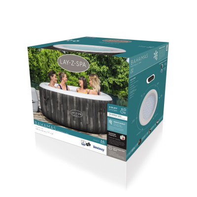 Bestway aufblasbarer LAY-Z-SPA  Bahamas AirJet 180 x 66 cm, rund