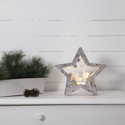 Star Trading LED-Weihnachtsbild Fauna 10 warmweiße LEDs