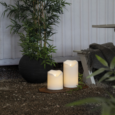 Star Trading LED Stumpenkerze Flamme Grand H 20 cm