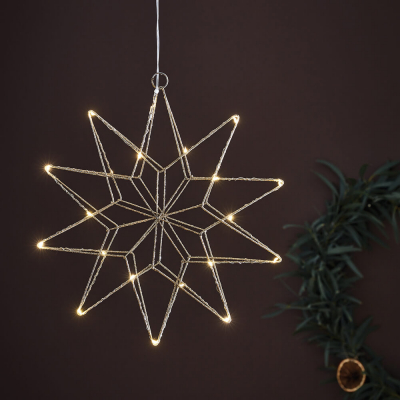 Mark Slöjd LED-Stern Gleam 20 warmweiße LEDs gold