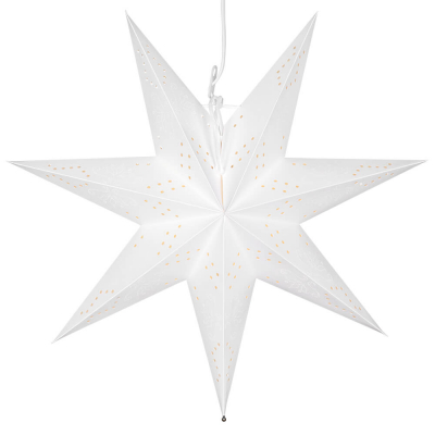 Star Trading Weihnachtsstern Romantic Papier weiß