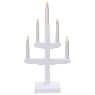 Weihnachtsleuchter Trapp Holz weiß