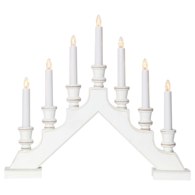 STAR TRADING Weihnachtsleuchter Sara weiß