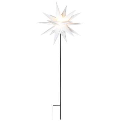 Sterntaler Weihnachtsstern warmweiße LED mit Erdspieß