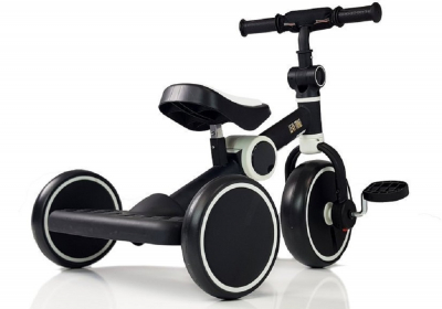 LEANToys  Dreirad Schwarz-Weiß