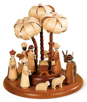 Motivplattform für Elektr. Spieldosen Heilige Geschichte, Natur, 17cm, 15cm