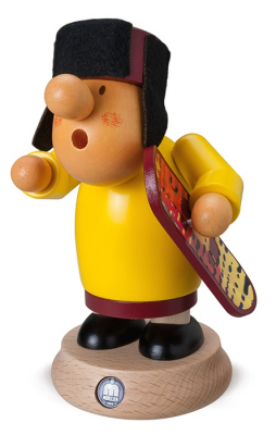 Räuchermann, Müllerchen Snowboarder, 12x16cm