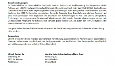 Ubbink LOBELIA SII - Fertigteich - HDPE - 500 l