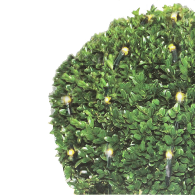 LED-Lichternetz für Buchsbaumkugeln L 90 cm 100 LED