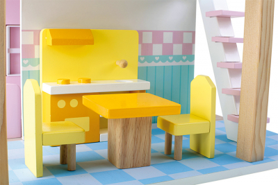 Small Foot Puppenhaus Blaues Dach 2 Etagen