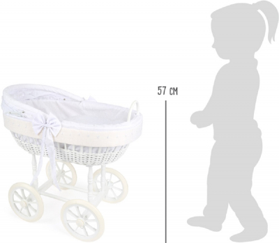 Small Foot Puppenstubenwagen Korbgeflecht