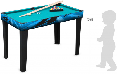 Small Foot Multifunktionstisch 4 in 1 Billiard, Tischtennis, Airhockey