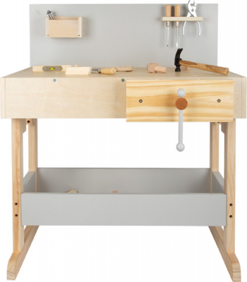 Small Foot Kinderwerkbank Grau mit Zubehör