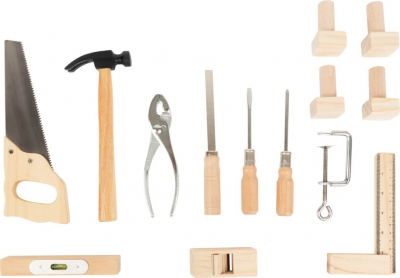 Small Foot Kinderwerkbank Blau mit Zubehör