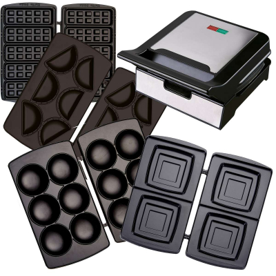 Syntrox Wechselplatten Thin-Waffle für Multimaker MM-1400W Gusto