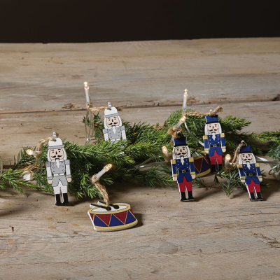 Star Trading LED-Minilichterkette Nussknacker, 10 warmweiße LEDs