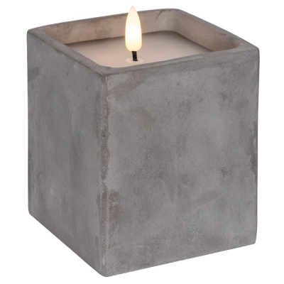 Star Trading LED-Echtwachskerze Flamme Cem, H 110 mm