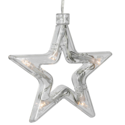 Star Trading LED-Sternenlichtervorhang Decystar, 5 x 15 warmweiße LEDs