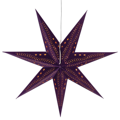 Sterntaler Weihnachtsstern Samt lila, 1 x E27/25W