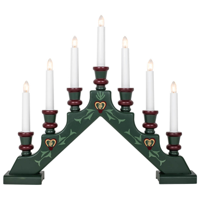 Star Trading Lichterbogen Sara Tradition 7 x E10/34V/3W, gruen