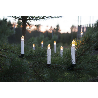 STAR Trading LED-Weihnachtsbaumkerzen kabellos, Erweiterungs-Set 5 Kerzen, außen